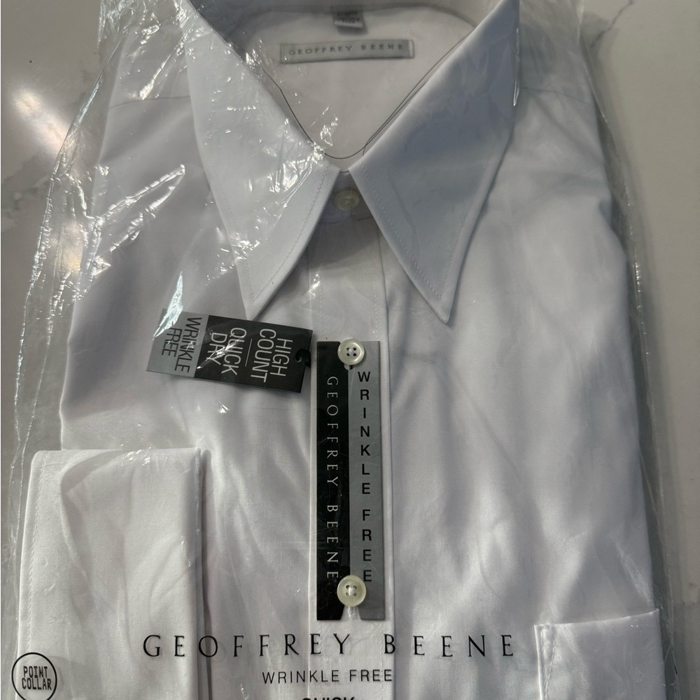 Geoffrey Beene Classic White Dress Shirt
